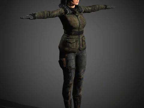 Lara Croft Character 3D Model