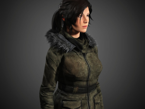 Lara Croft Character 3D-Modell