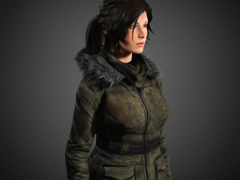 Lara Croft Character 3D Model