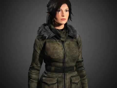 Lara Croft Character 3D-Modell