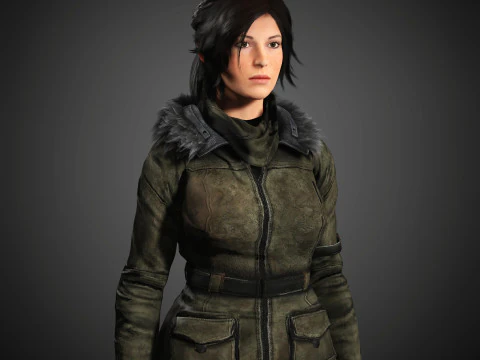 Lara Croft Character 3D Model
