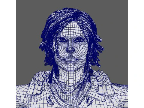 Lara Croft Character 3D Model