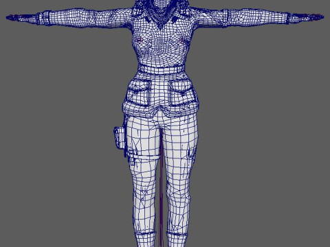 Lara Croft Character 3D-Modell