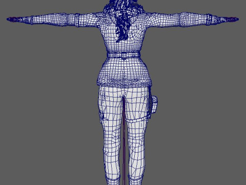 Lara Croft Character 3D-Modell