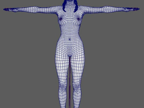 Lara Croft Character 3D Model