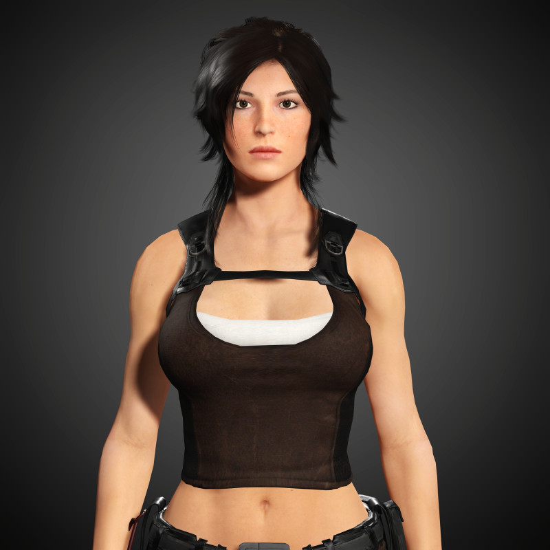 Lara Croft Character 3D 모델 .c4d .max .obj .3ds .fbx .stl .blend