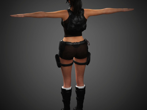Lara Croft Character 3D 모델
