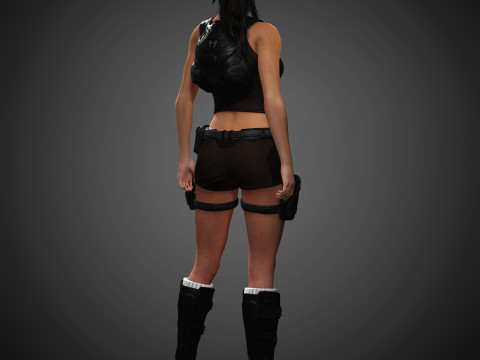 Lara Croft Character 3D 모델