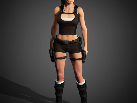 Lara Croft Character 3D 모델