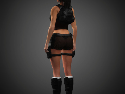 Lara Croft Character 3D 모델