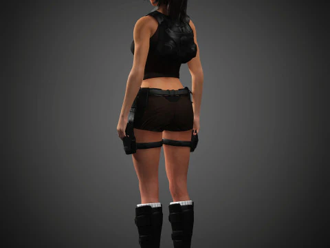 Lara Croft Character 3D Model