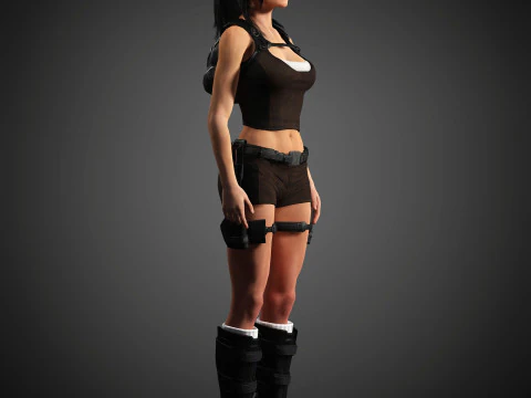 Lara Croft Character 3D Model