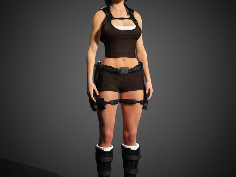 Lara Croft Character 3D 모델