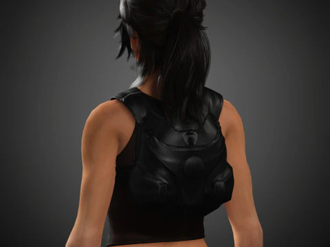 Lara Croft Character 3D Model