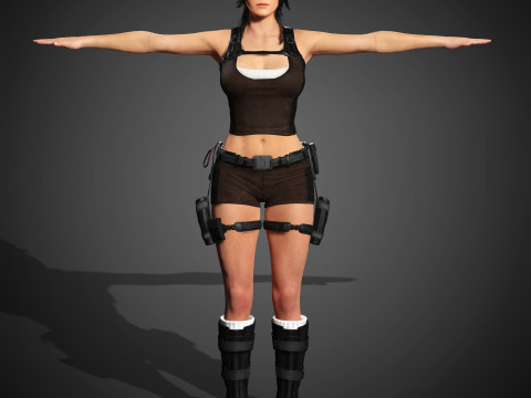 Lara Croft Character 3D 모델