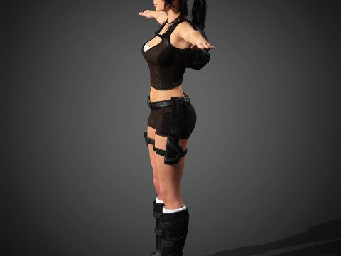 Lara Croft Character 3D 모델