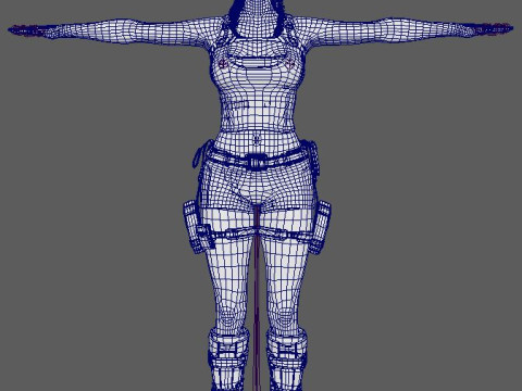 Lara Croft Character 3D 모델
