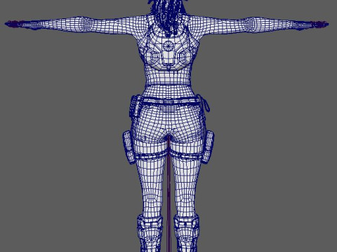 Lara Croft Character 3D 모델
