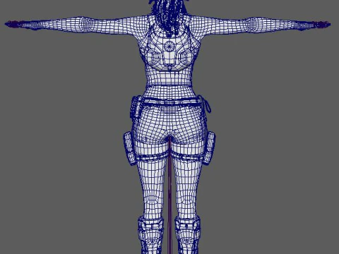 Lara Croft Character 3D Model