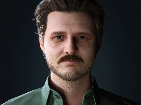 Pedro Pascal Character 3D Model