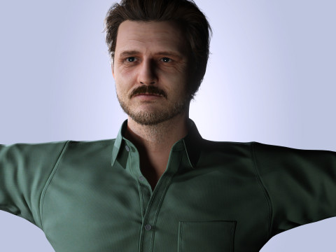 Pedro Pascal Character Modèle 3D