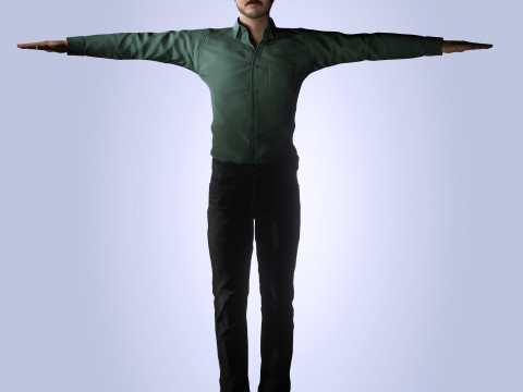 Pedro Pascal Character Modèle 3D