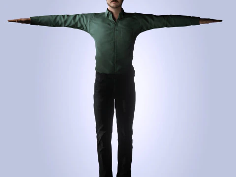 Pedro Pascal Character 3D Model