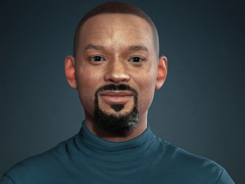 Will smith low-poly Low-poly 3D Model