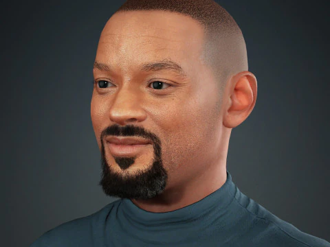 Will smith low-poly Low-poly 3D Model