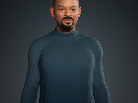 Will smith low-poly Low-poly Modello 3D