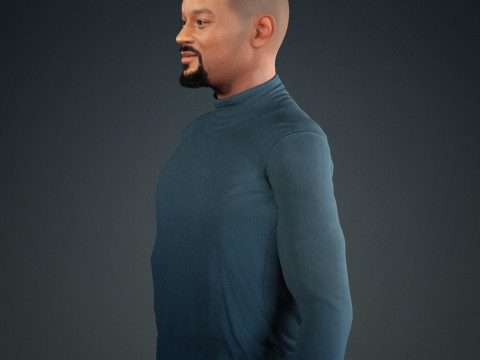 Will smith low-poly Low-poly Modello 3D