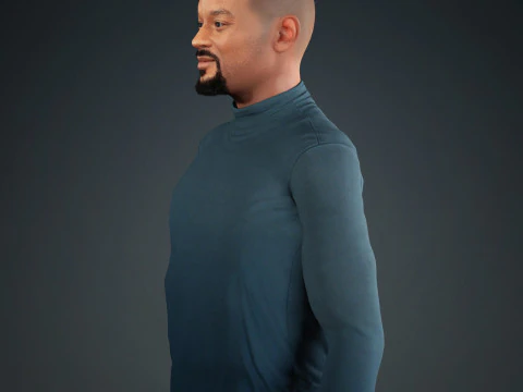 Will smith low-poly Low-poly 3D Model