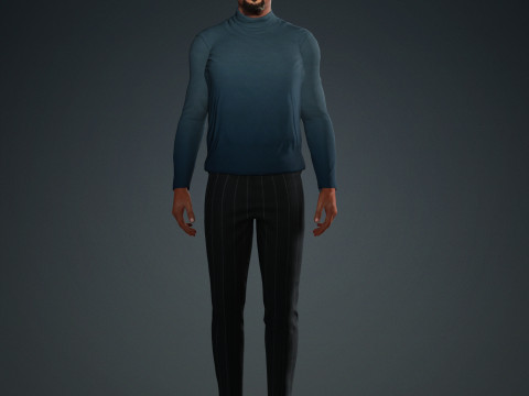 Will smith low-poly Low-poly Modello 3D