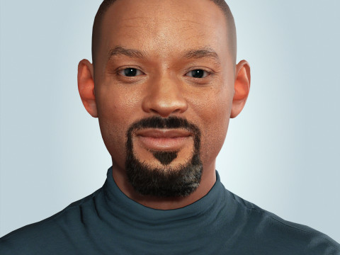 Will smith low-poly Low-poly Modello 3D