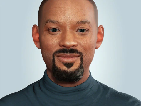 Will smith low-poly Low-poly 3D Model