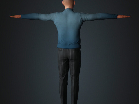 Will smith low-poly Low-poly Modello 3D