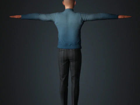 Will smith low-poly Low-poly 3D Model