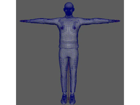 Will smith low-poly Low-poly 3D Model