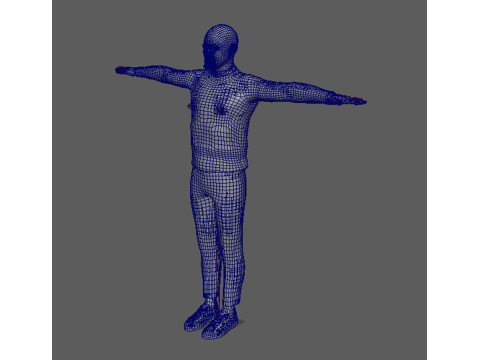 Will smith low-poly Low-poly Modello 3D