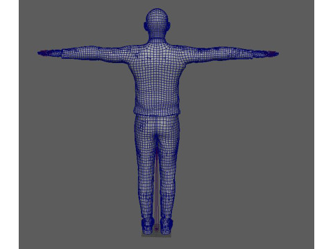 Will smith low-poly Low-poly Modello 3D