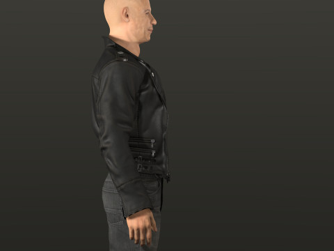 Vin Diesel Low poly - Hyper Realistic 3D Model