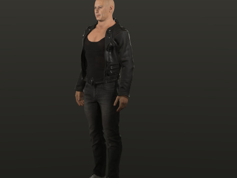 Vin Diesel Low poly - Hyper Realistic 3D Model