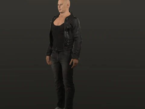 Vin Diesel Low poly - Hyper Realistic 3D Model