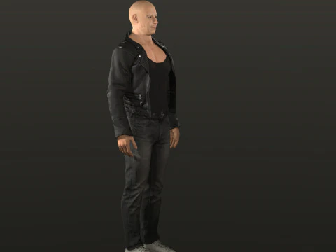 Vin Diesel Low poly - Hyper Realistic 3D Model