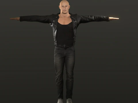 Vin Diesel Low poly - Hyper Realistic 3D Model