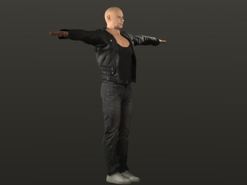 Vin Diesel Low poly - Hyper Realistic 3D Model