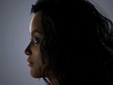 Tyra Banks Character Low-poly 3D Model