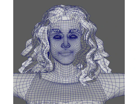 Tyra Banks Character Low-poly 3D Model