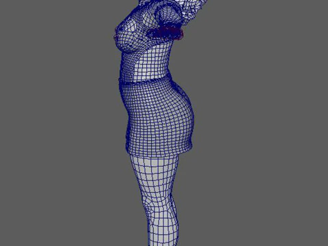 Tyra Banks Character Low-poly 3D Model
