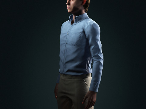 Tom Holland Character Low-poly 3Dモデル